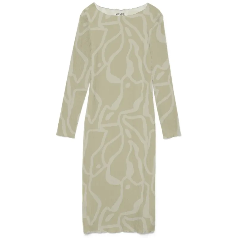 VERO MODA dame kjole VMJULIA - Green Haze SINE