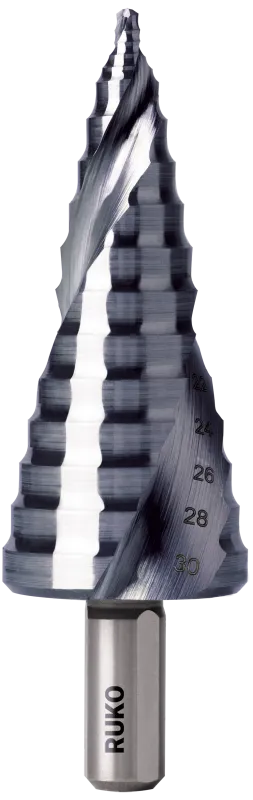 Trinbor HSS-RUnaTec m/Flowstep spids Str. 2 ø8-30 mm