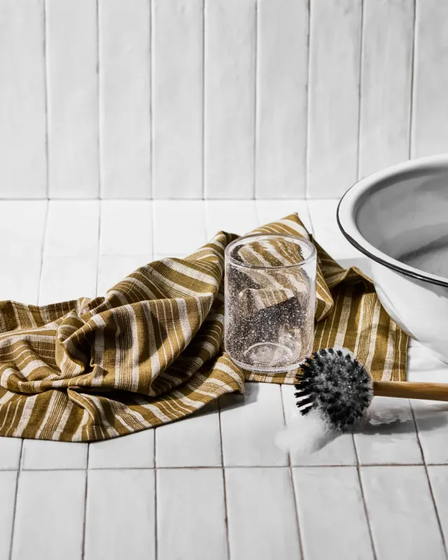 Meraki - Viskestykker 2 Stk. Bomuld Mørk Oliven 70x50cm Oeko-Tex
