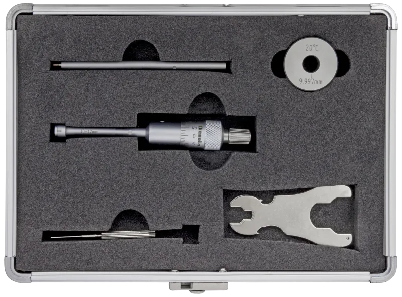 Indv. 3-pkt mikrometer 10-12mm m/forl.+kontrolring