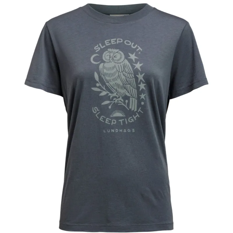Lundhags Järpen Printed T-shirt W, t-shirt, dame, blå