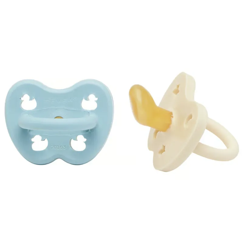 Hevea Naturgummi Sut, Nyfødt Baby Blue & Milky White (1 sæt)
