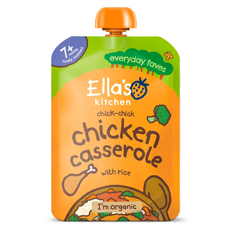 Ellas Kitchen Babymos Kylling/Ris/Grøntsager Ø 7 Mdr (130 gr)