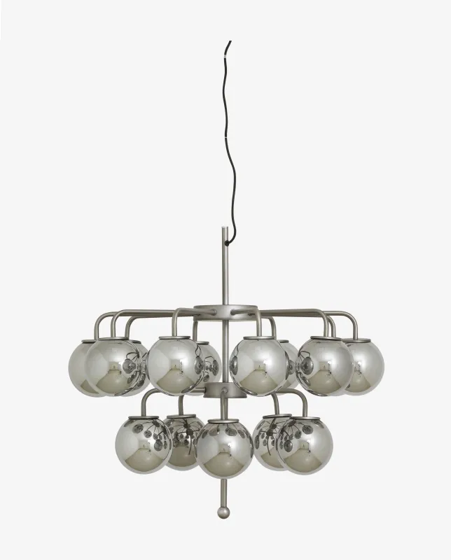 Nordal - PALMA lysekrone  -  metallisk  -  Ø74 × H68 cm