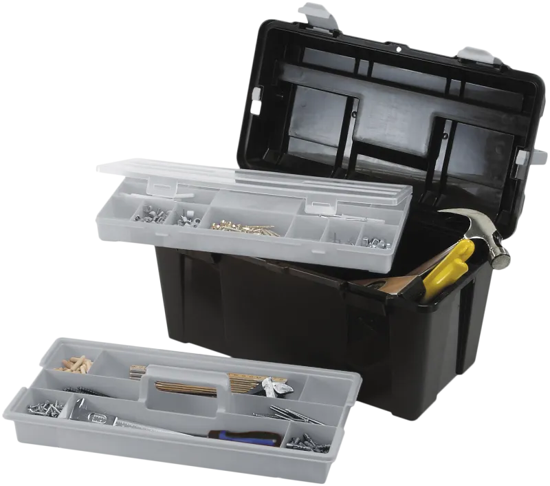 Værktøjskasse T31 18" sort plast