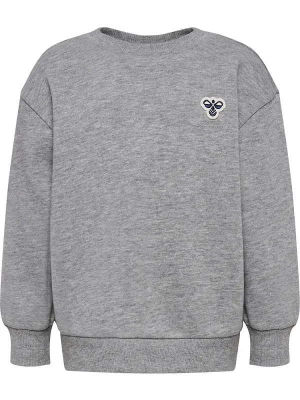 Loose Crewneck Trøje - Grey Melange - 80