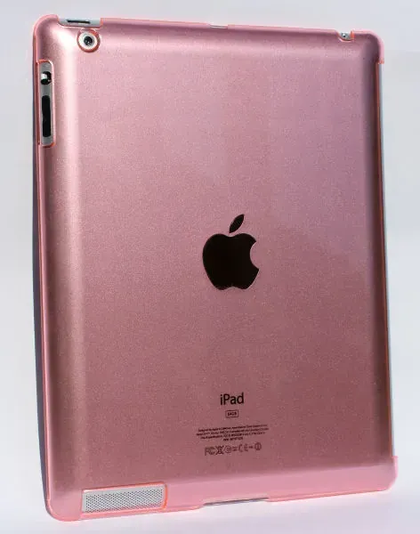 iPad 2/iPad 3/iPad 4 bagcover i hård plastik. Lyserød.