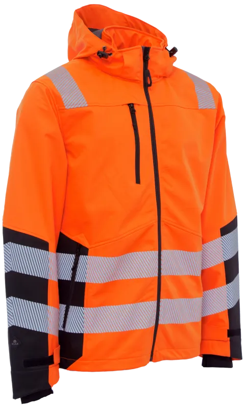Hi-vis softshelljakke recycled 116503R orange Str. 4XL