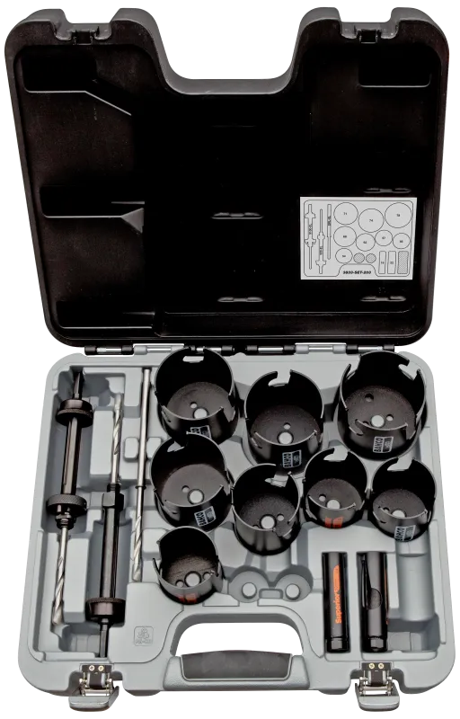 Hulsavsæt 3833-SET-203 19-78mm, 14 dele