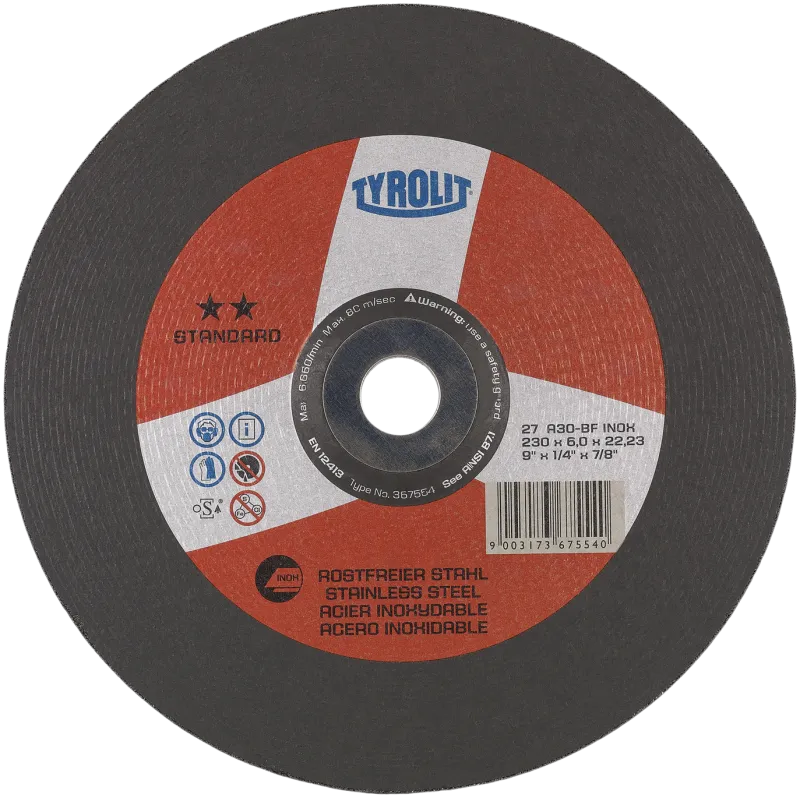 Skrubskive Standard 27X ø230×8 A30R-BFINO×
