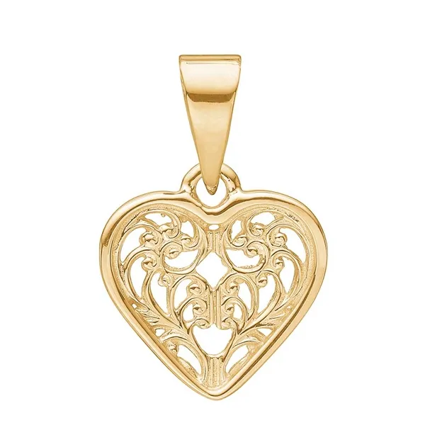 Vedhæng med Guld Hjerte 8 kt.