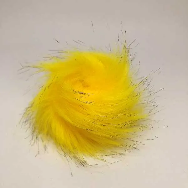 Pompon  8 cm, Stærk gul