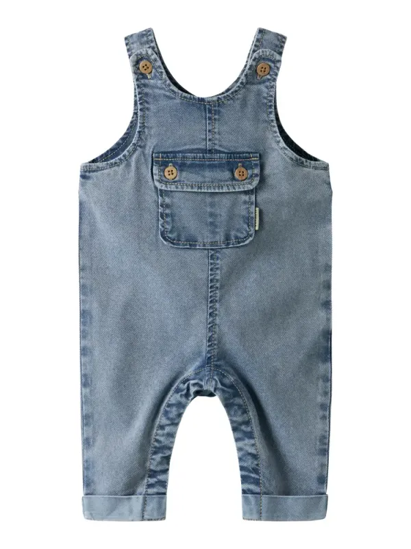 Ben Baggy Denim Smækbukser - Medium Blue Denim - 80