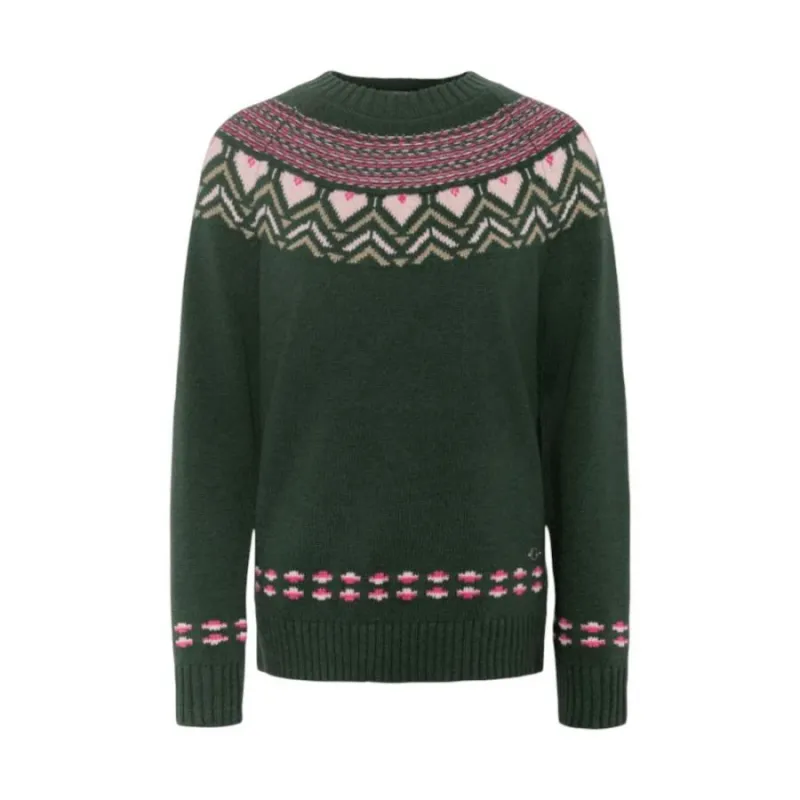 Kari Traa Sundve Knit, trøje, dame, mørkegrøn