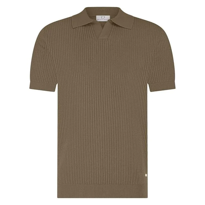 RICHARD KNITTED POLO SS HALFZIP