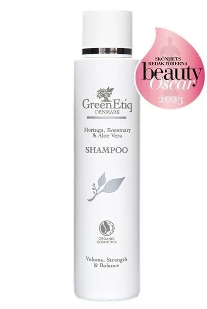 GreenEtiq  Økologisk Shampoo & 100% vegansk  Volume, Styrke & Balance - 200 ml.
