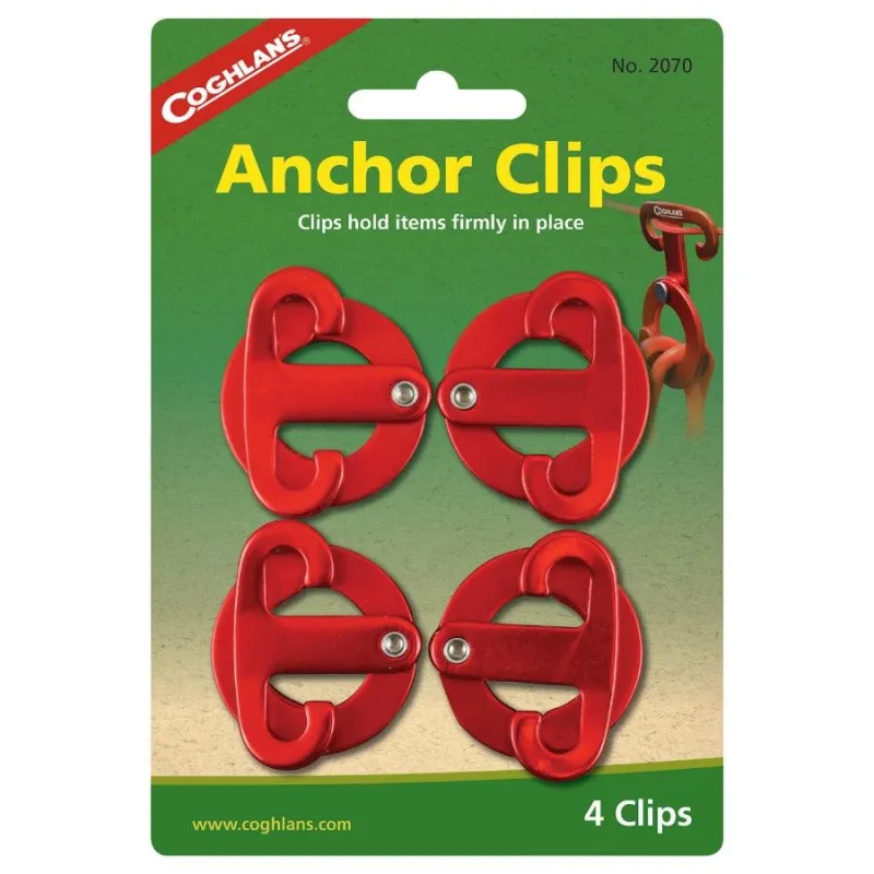 Coghlans Anchor Clips, 4-Pack