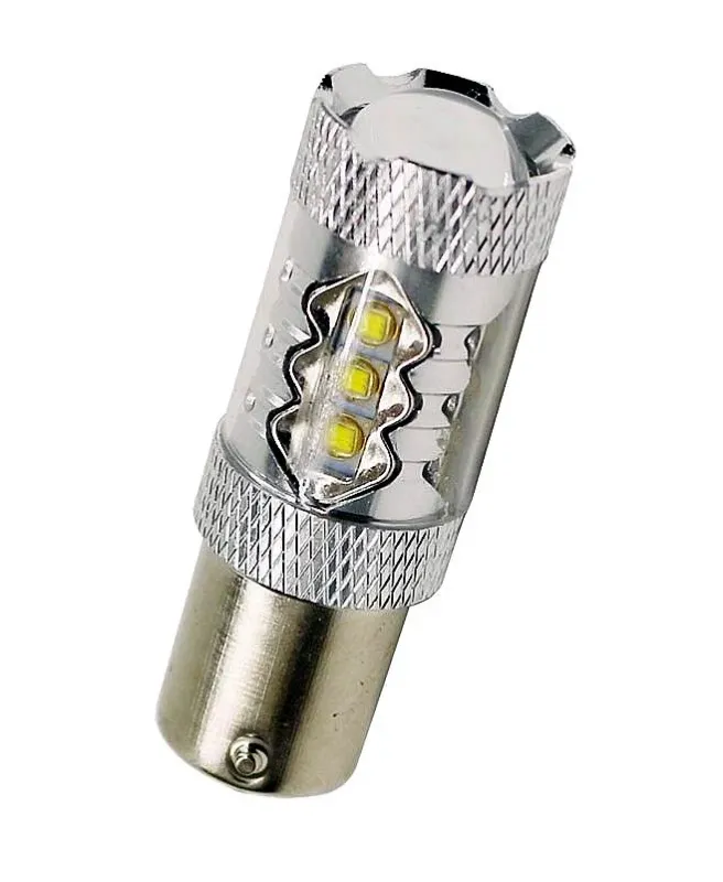 UDSALG - BAU15D LED pære 18 x 5w CREE 12 -24 volt - Dinled - Auto pærer
