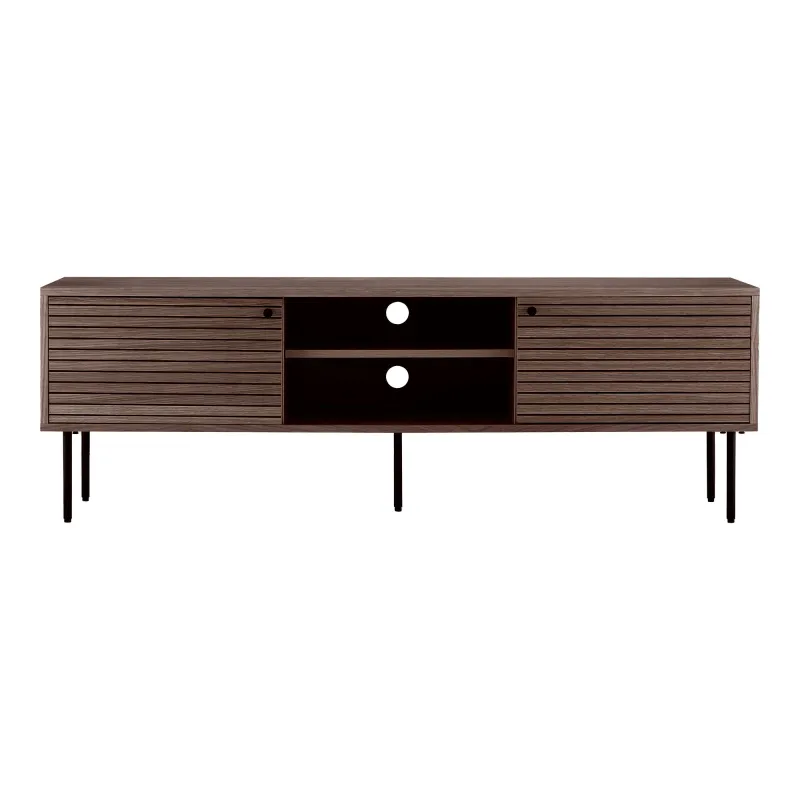 House Nordic - Kyoto TV-bænk, smoked egefiner, 150x40x50cm