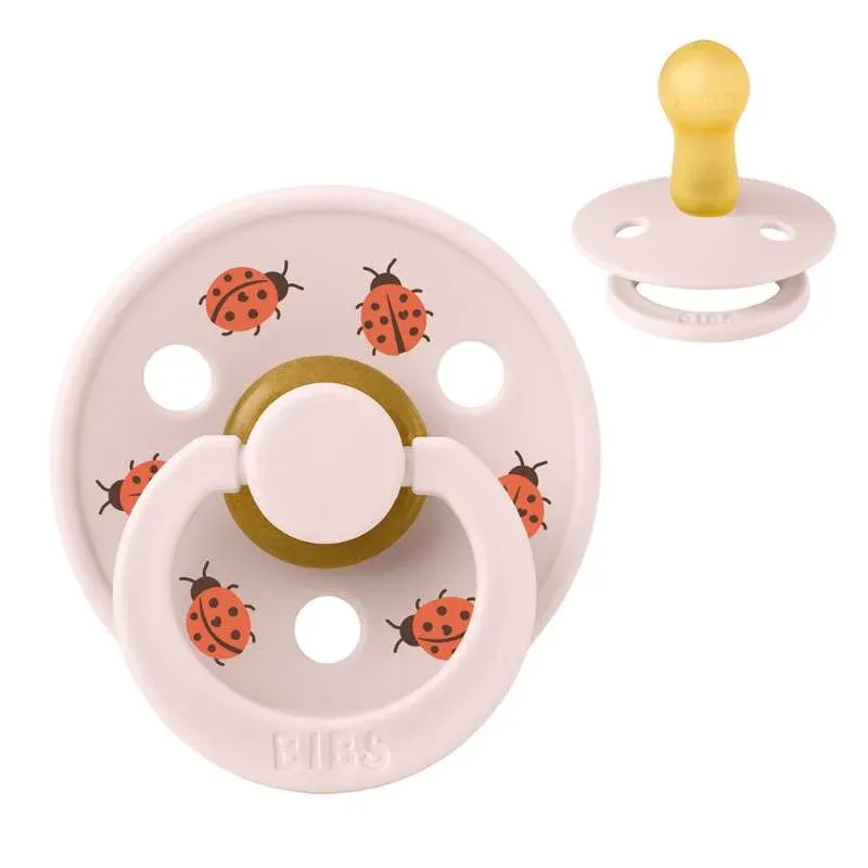 BIBS Rund Colour Sut - Str. 2 - Naturgummi - Ladybug Studio - Petal