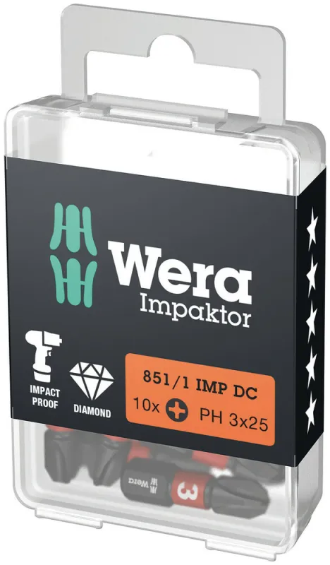 Slagbits 851/1 IMP DC Impaktor PH3, 10stk
