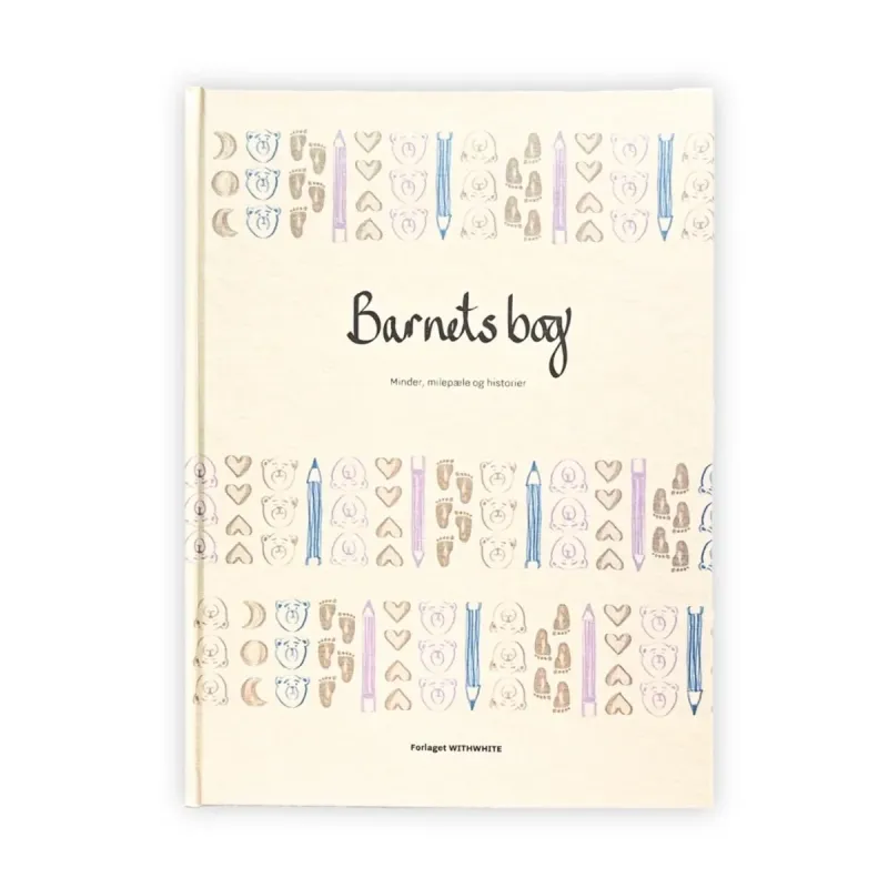 Barnets Bog A4 Hardcover fra WithWhite - WITHWHITE - Books - Buump