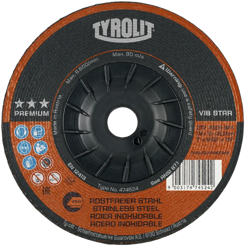 Skrubskive Premium 27EV ø178×7 A30R-BFX