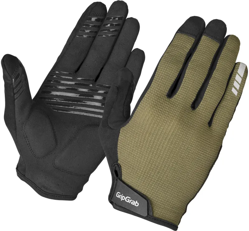 GripGrab EXPLR Polstret Langfingret Sommerhandsker - Olive Green