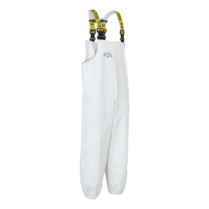 ELKA PRO Overall m/ lommer til knæpuder - Hvid - XS