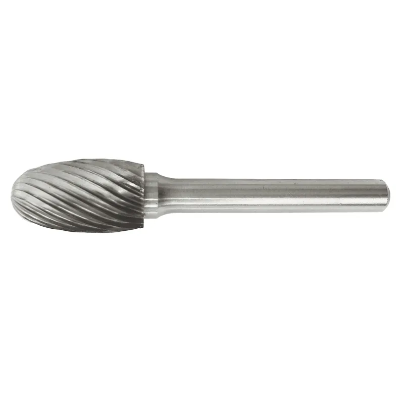 Fræsestift HM Ø12x20 mm form E (Single cut) med Ø6 mm skaft