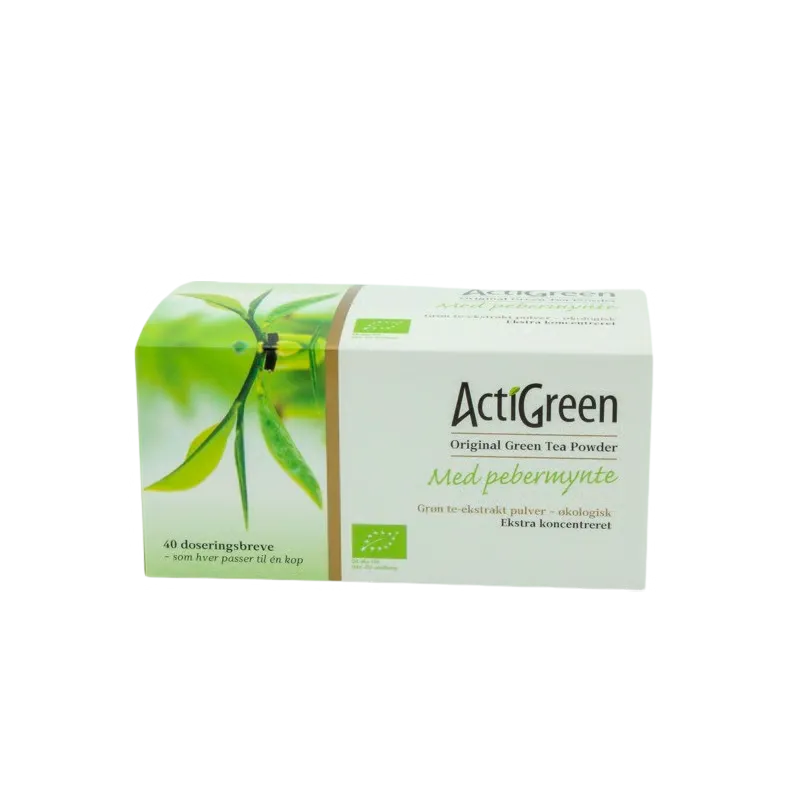 Actigreen Grøn Te m. Pebermynte Ø (40 br)