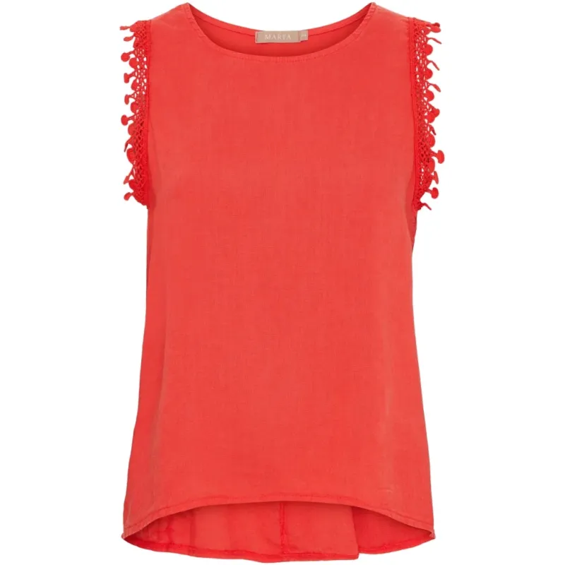 Marta du Chateau dame top MdcHolly 258355 - Red5604