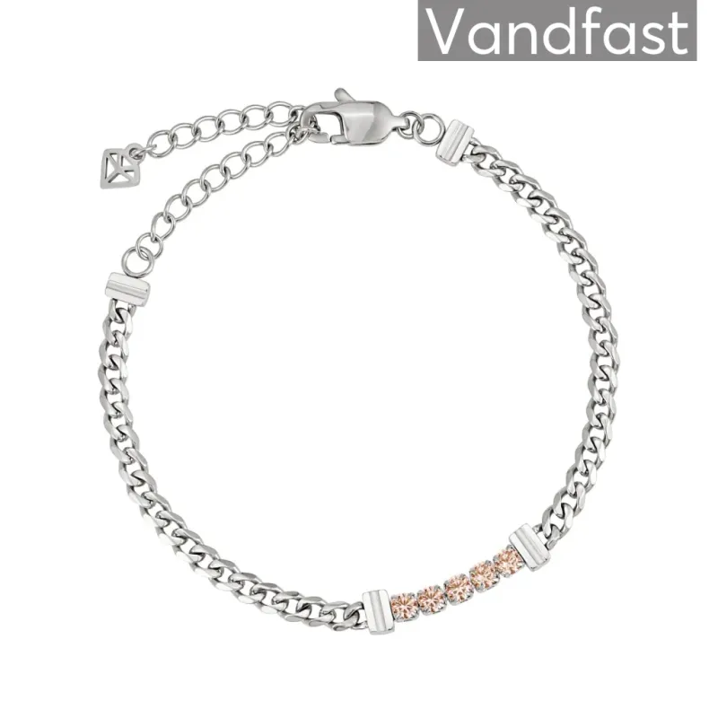 ANNEBRAUNER  Panzer Tennis Morganite Armbånd