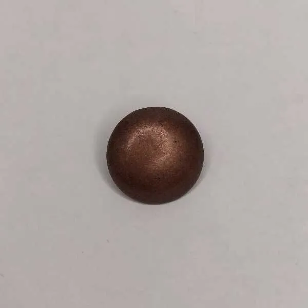 Rund metalknap 18 mm (1stk) - bronze