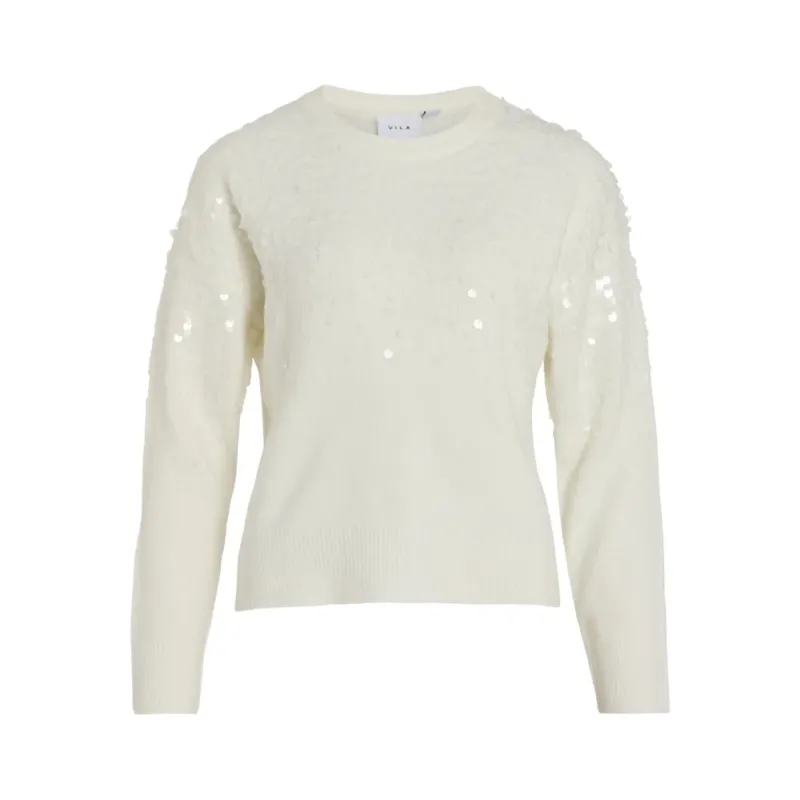 Vila dame strik VISIQUIN - White