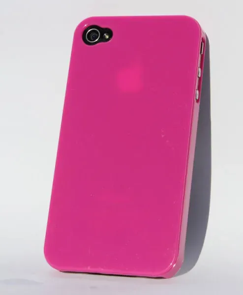 iPhone 4 & 4S cover i hård plastik. Lyserød.