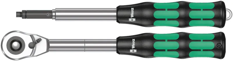Skraldehåndtag med 1/2″ ▄-tilslutningsfatning. Wera-Zyklop Hybrid Sæt