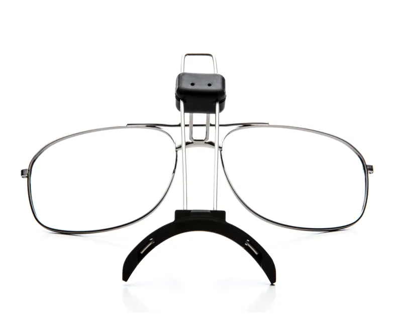 Brillestel u/glas t/helmaske