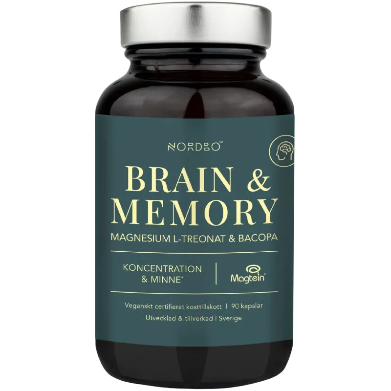 Nordbo Brain & Memory Magnesium (90 kaps)