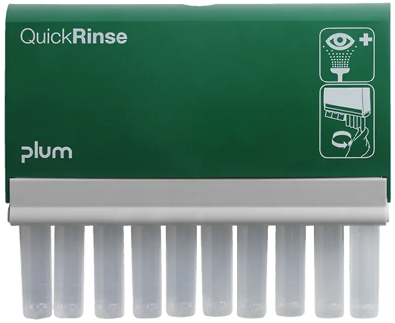 Plum QuickRinse station m/10×20ml 0,9% saltvand