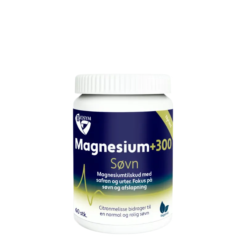 Biosym Magnesium 300 Søvn (60 kaps)