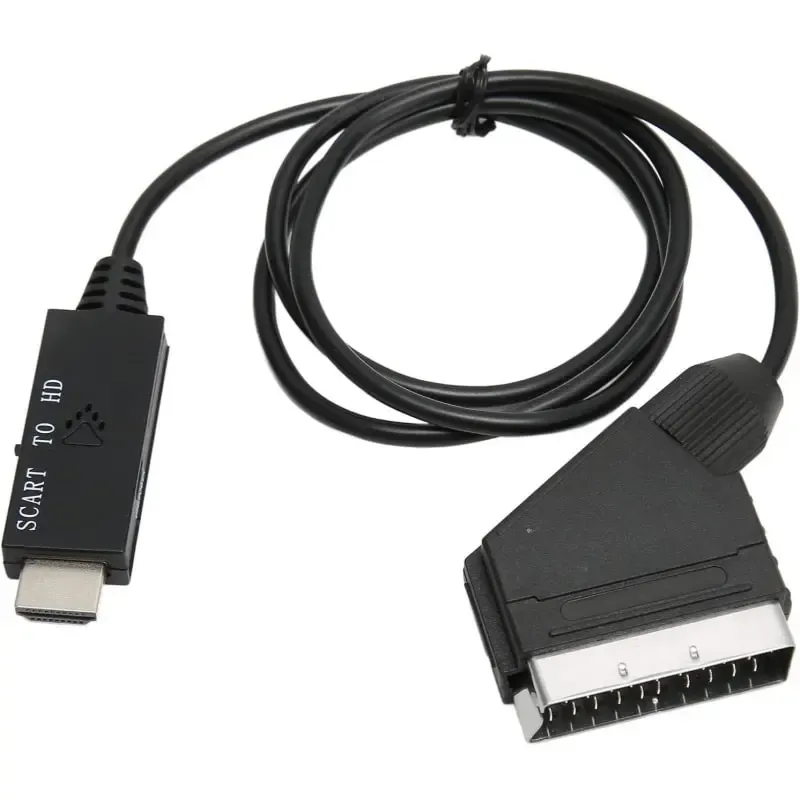 SCART til HDMI konverter med kabel. 720p/1080p.