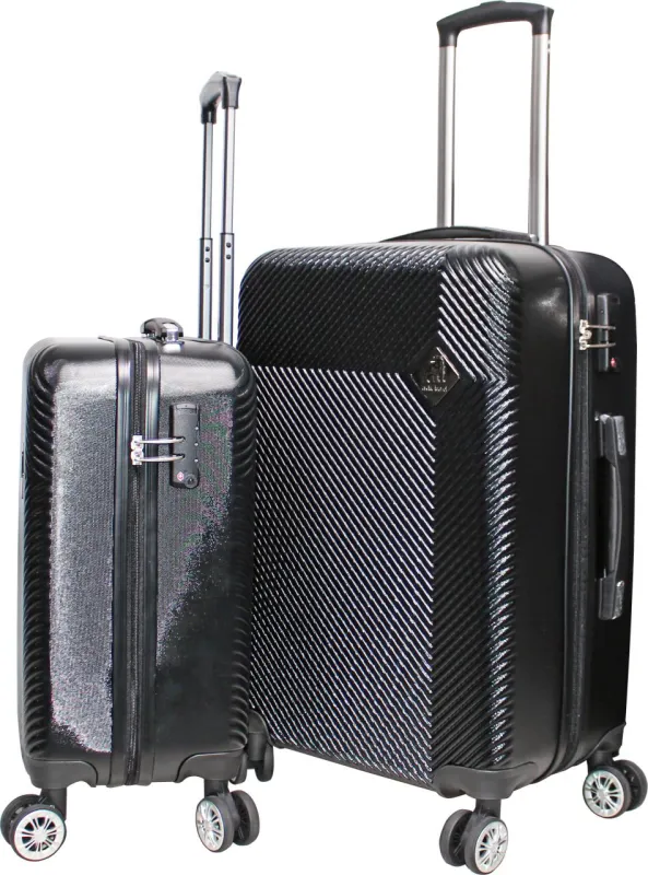 Kuffertsæt - Sort trolley - 19" & 24" - Arctic Travel