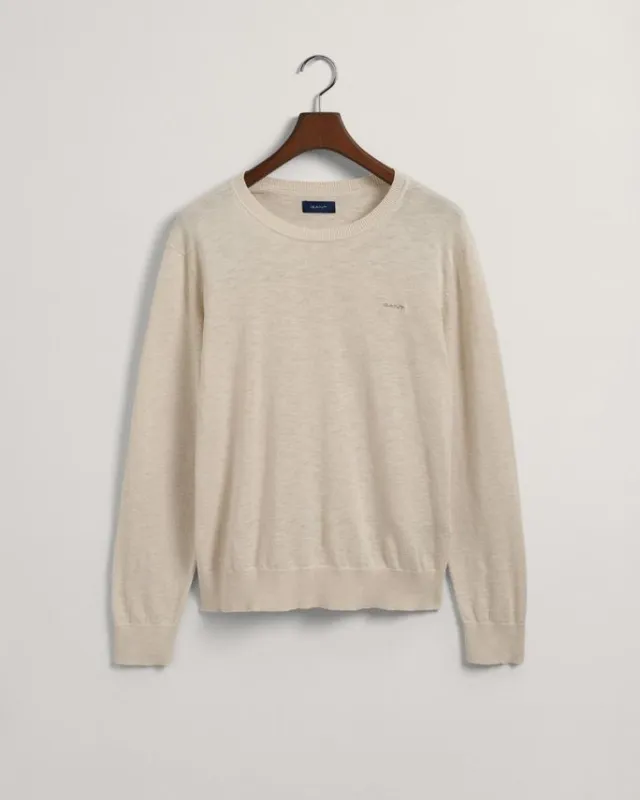 COTTON LINEN C-NECK