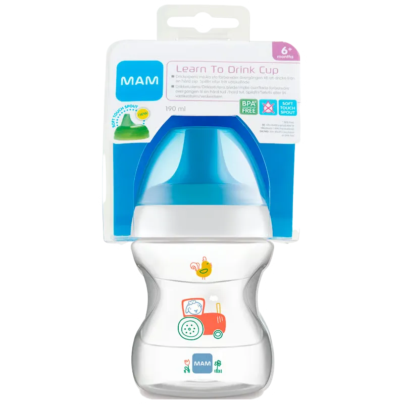 MAM Learn To Drink Cup Blue (190 ml)