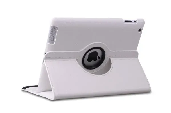 360° Roterende Cover Til iPad Air, iPad (2017) & (2018). Hvid.