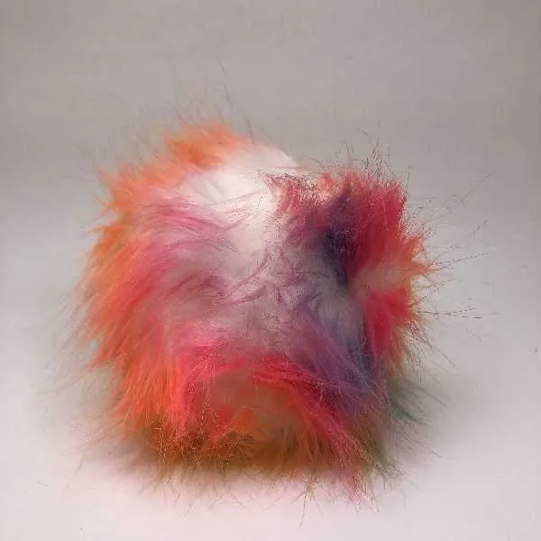 Pompon  12 cm, Rainbow