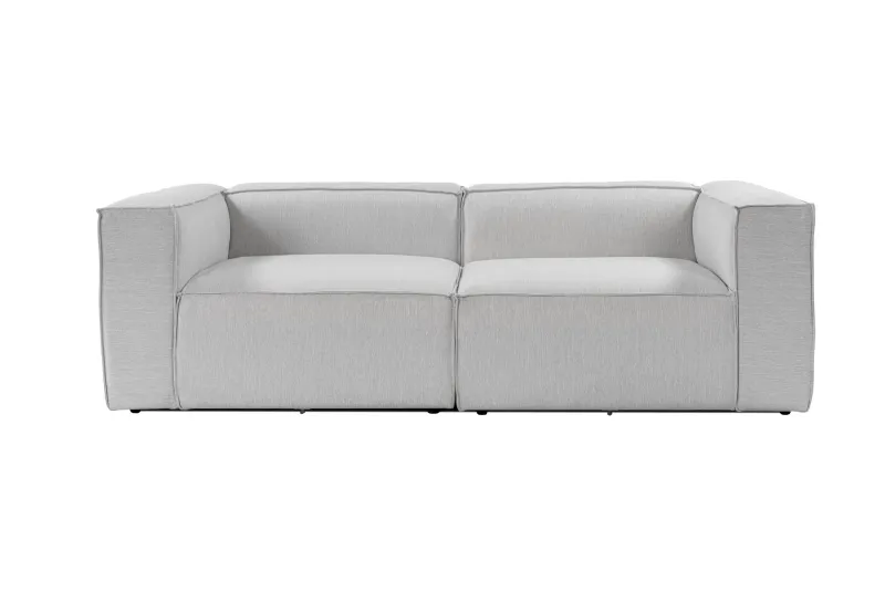 NORDVÄRK Fora 2 pers. sofa - lysegrå stof