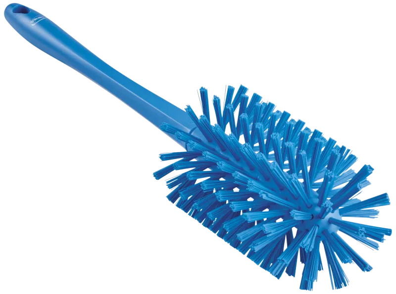 Rørbørste m/skaft ø90×430mm medium/stiv blå