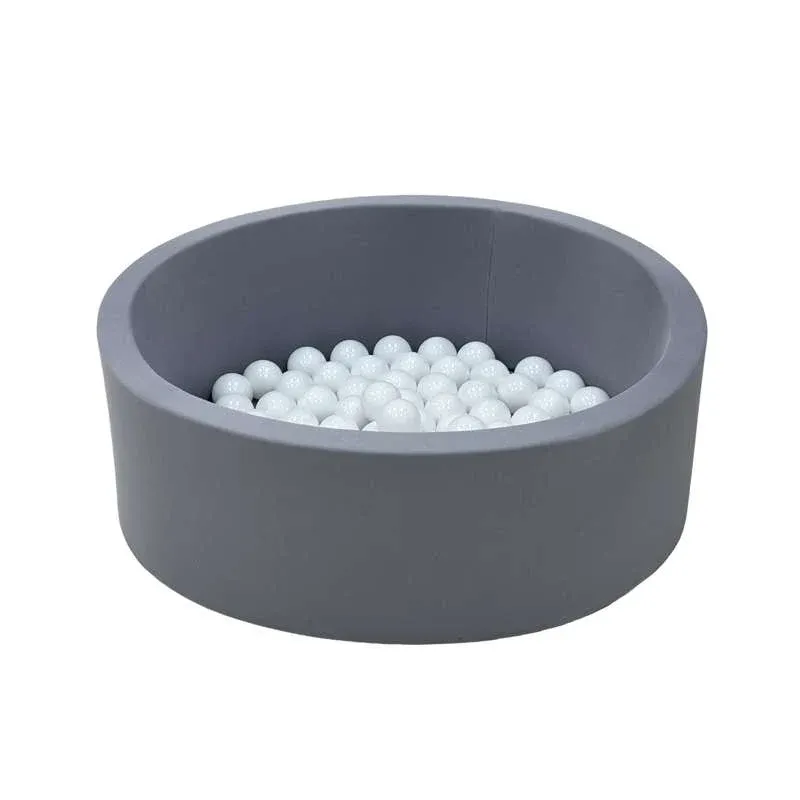 Kid'oh Boldbassin - Grå - m. 100 Bolde - White